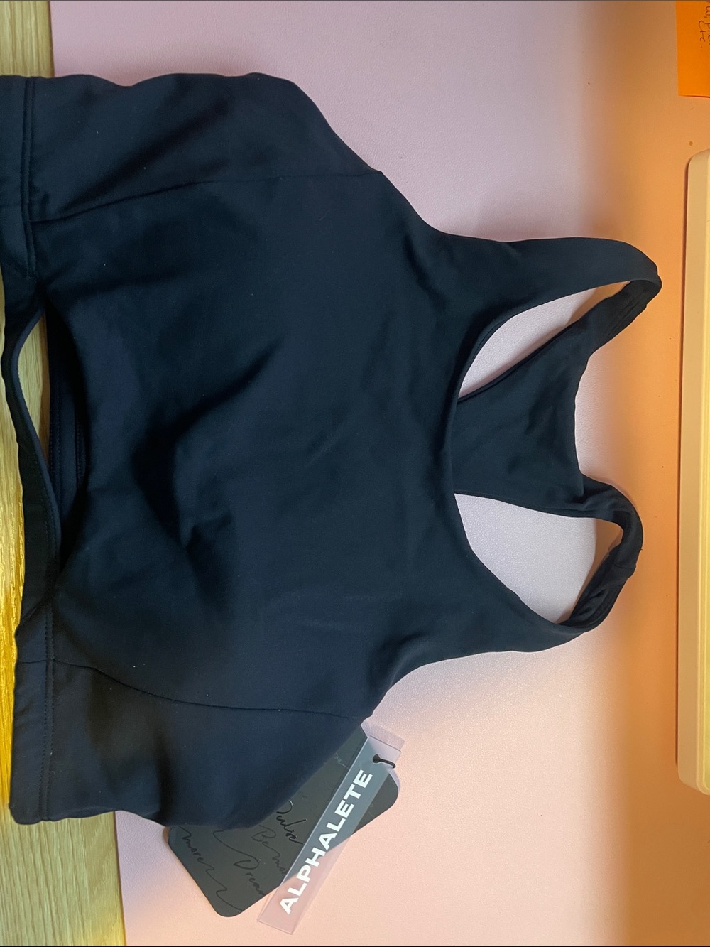 Alphalete Black Pulse Surge Sports Bra